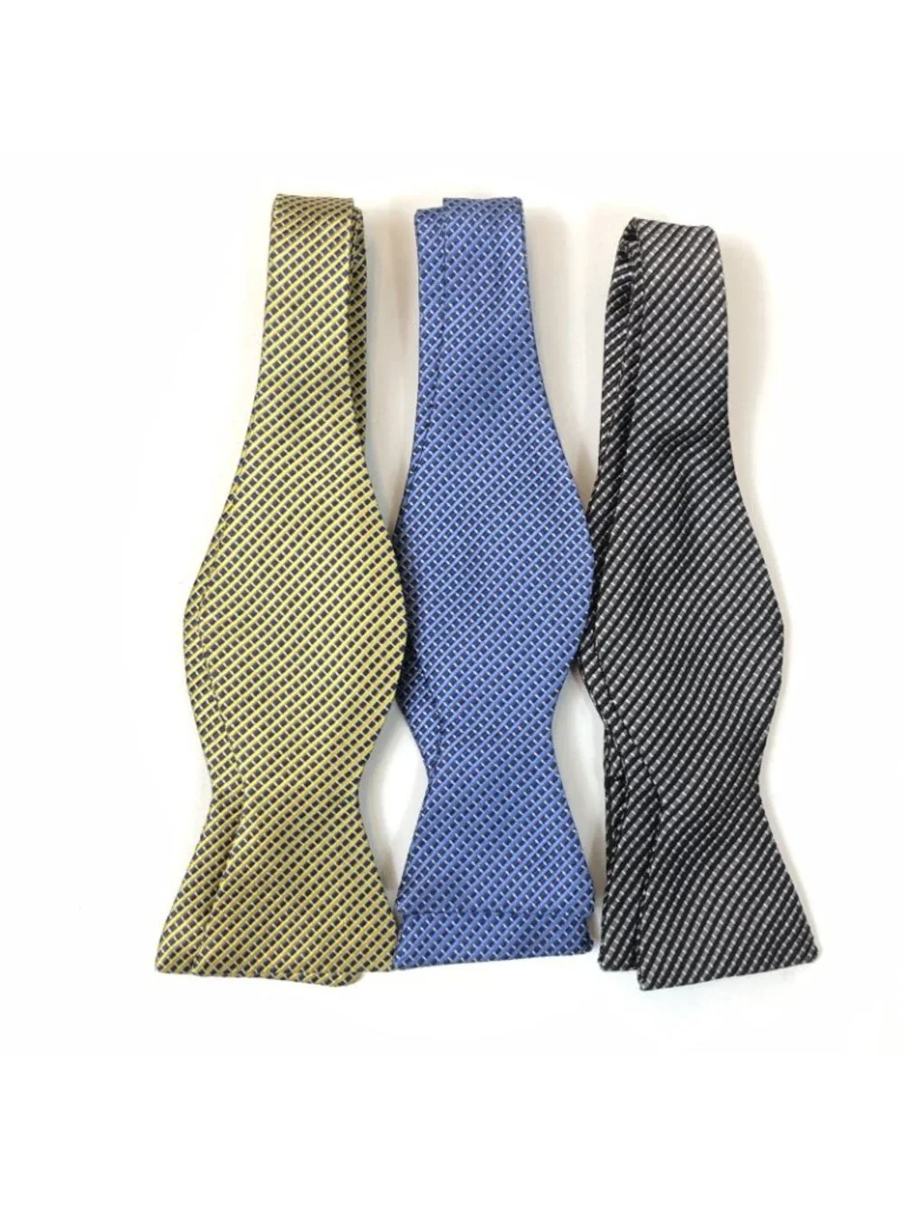 Brooks Brothers 346 Set of 3 Silk Bow Tie Adjustable Made in USA